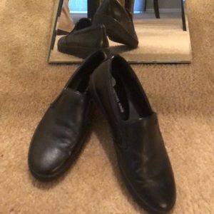 Michael Kors black leather sneaker